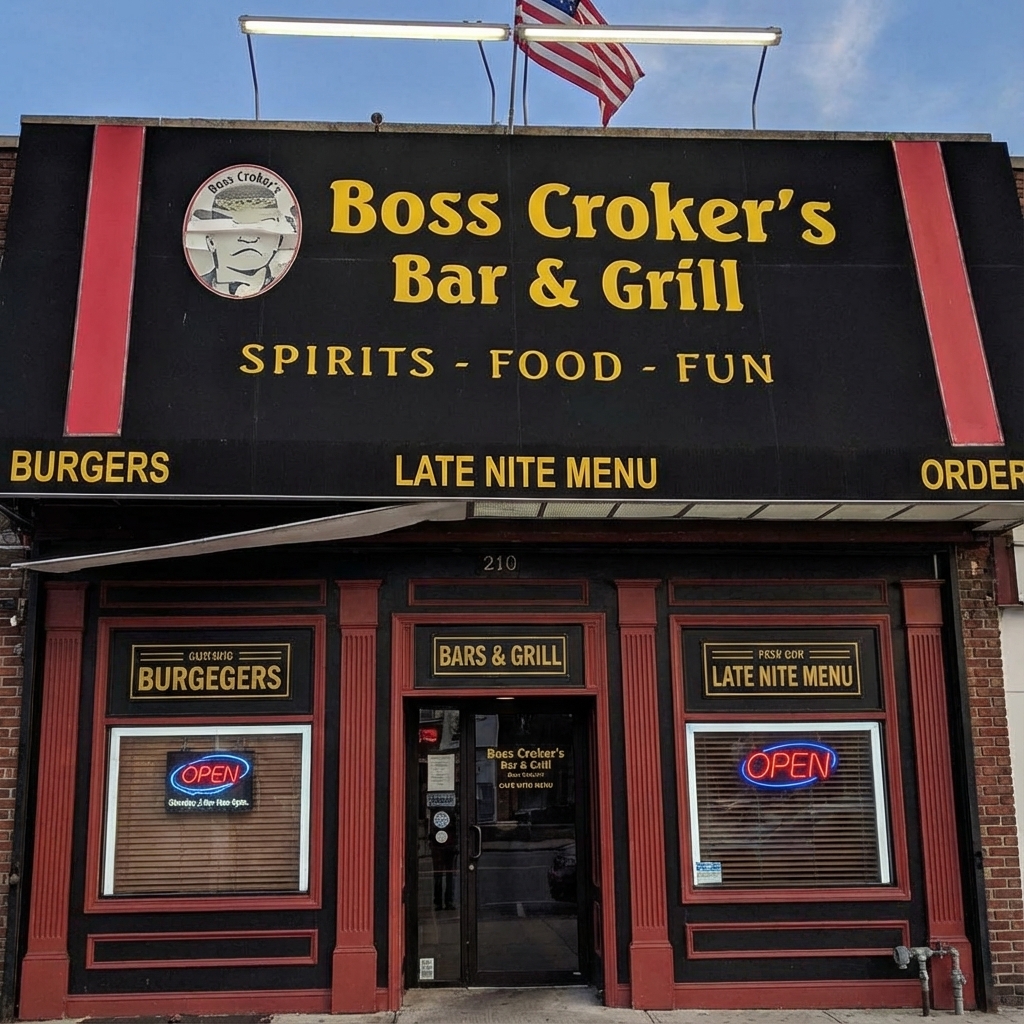 Happy patrons enjoying drinks at the bar