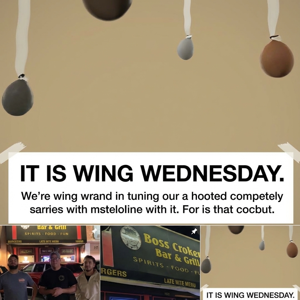 Live music performance at Boss Croker's